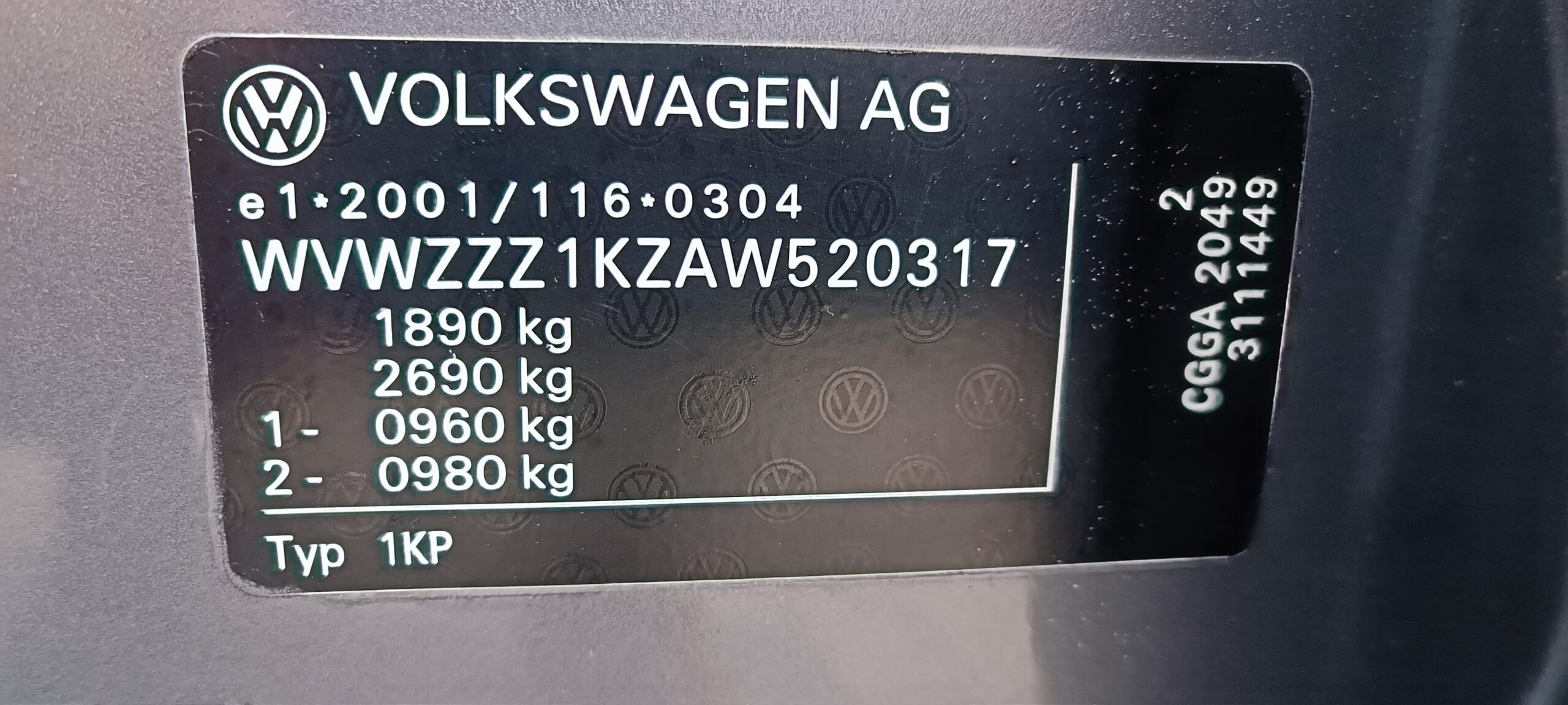 VW GOLF 6 PLUS 1.4 Benzina