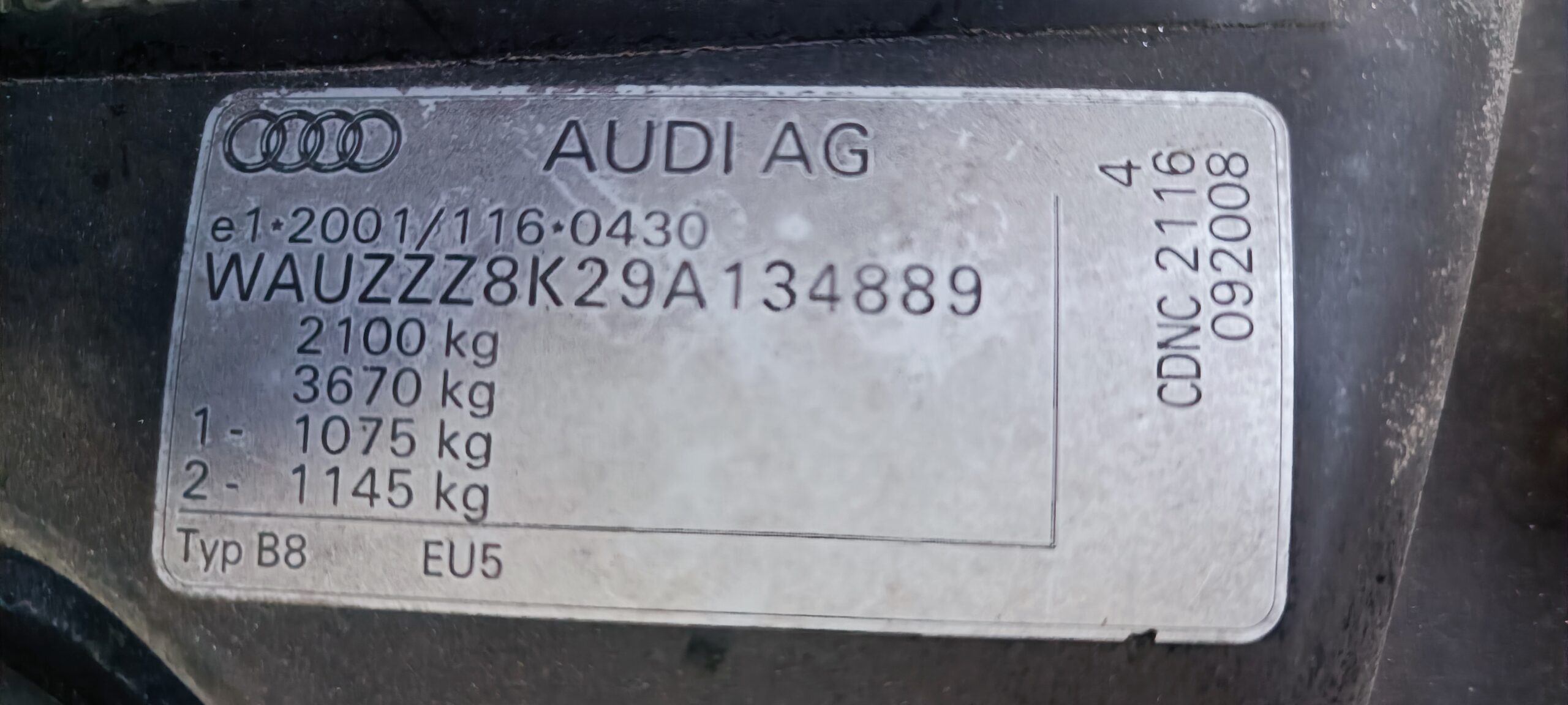 AUDI A4 S LINE, 2.0 TFSI, 211 CP, EURO 5
