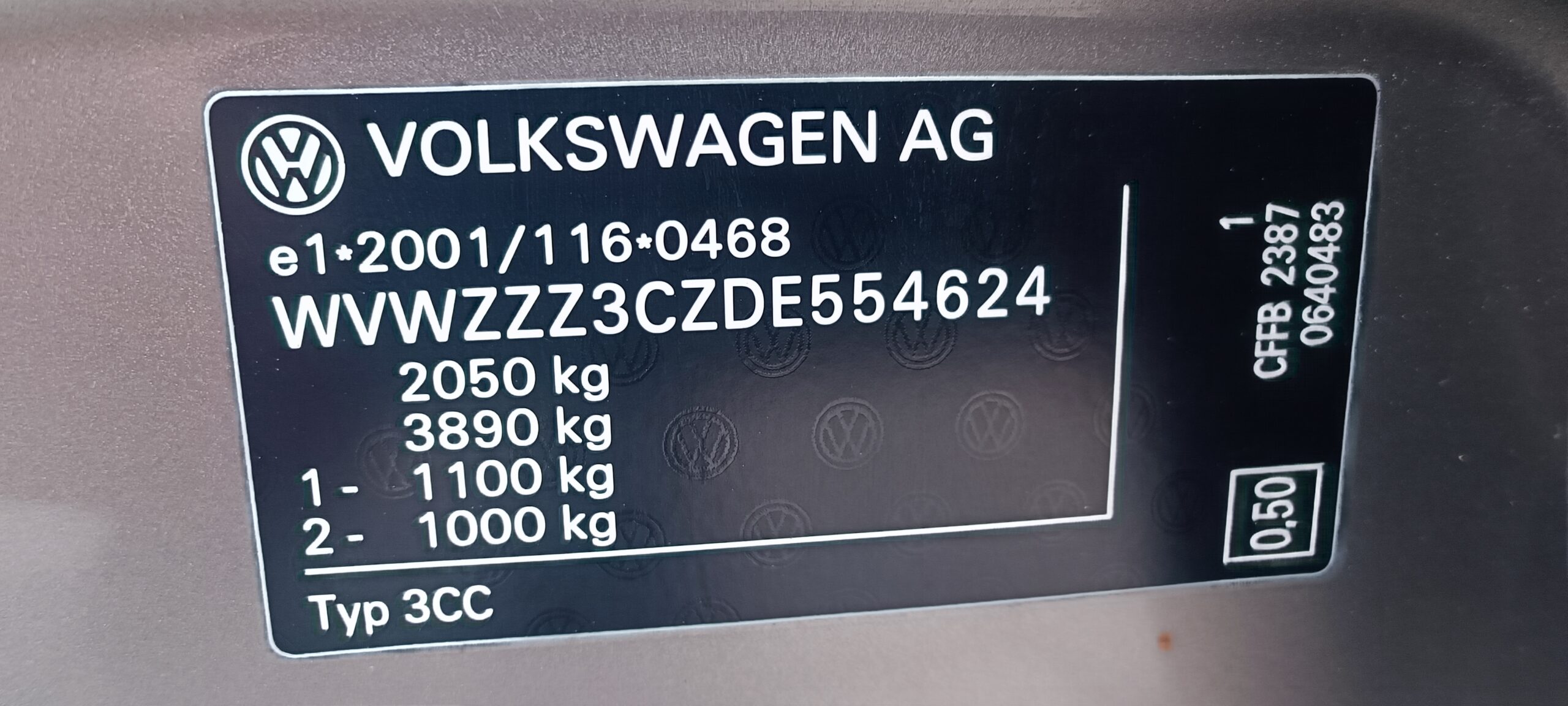 VW PASSAT CC 2.0 TDI