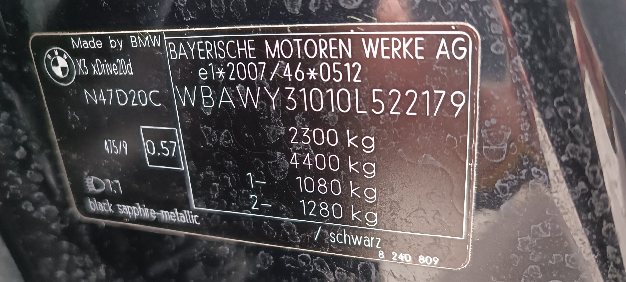 BMW X3, X-DRIVE, 2.0 D, 184 CP, EURO 5