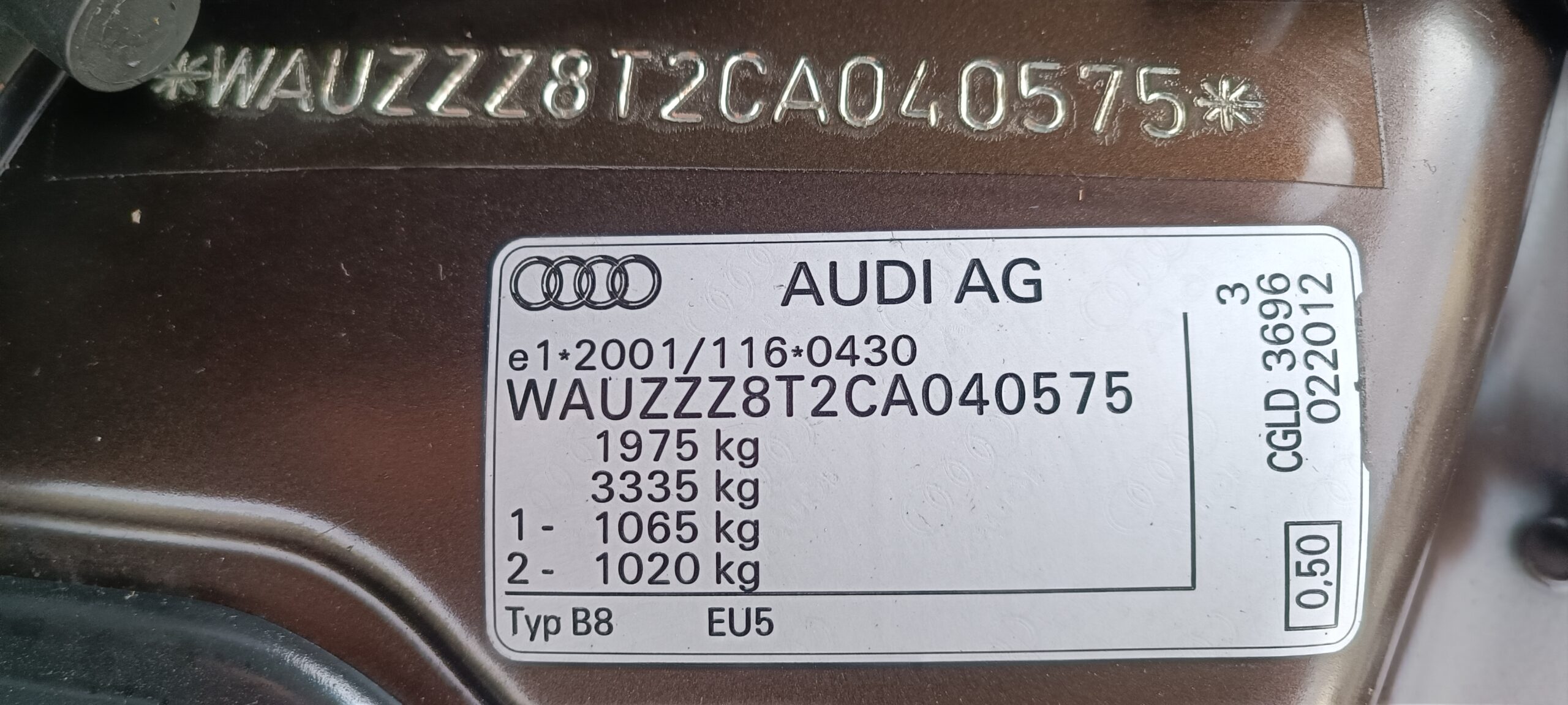AUDI A5 SPORT COUPE, 2. 0 TDI, 163 CP, EURO 5, AN 2012