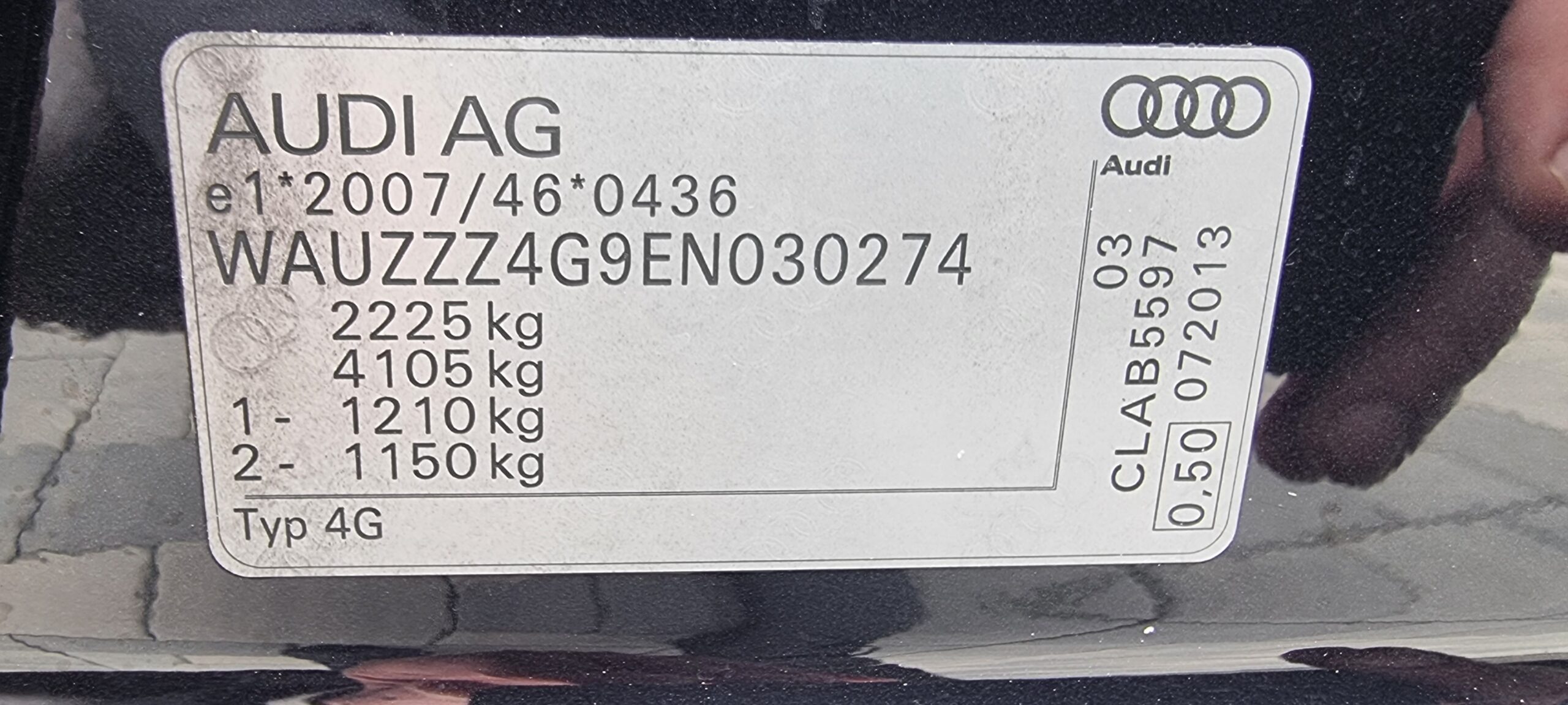 AUDI A6, 3.0 TDI, 204 CP, EURO 5, AN 2014