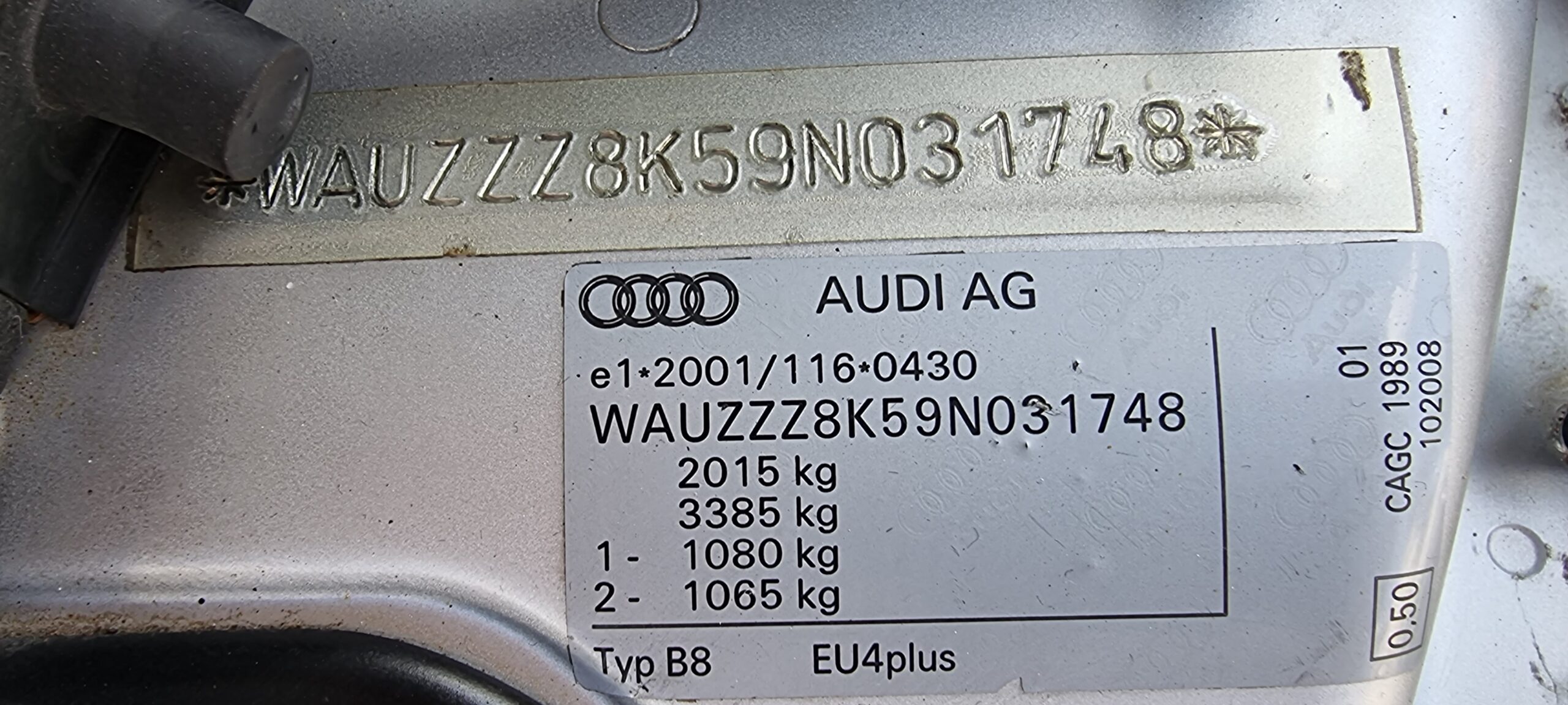 AUDI A4, 2.0 TDI, 143 CP, AN 2009