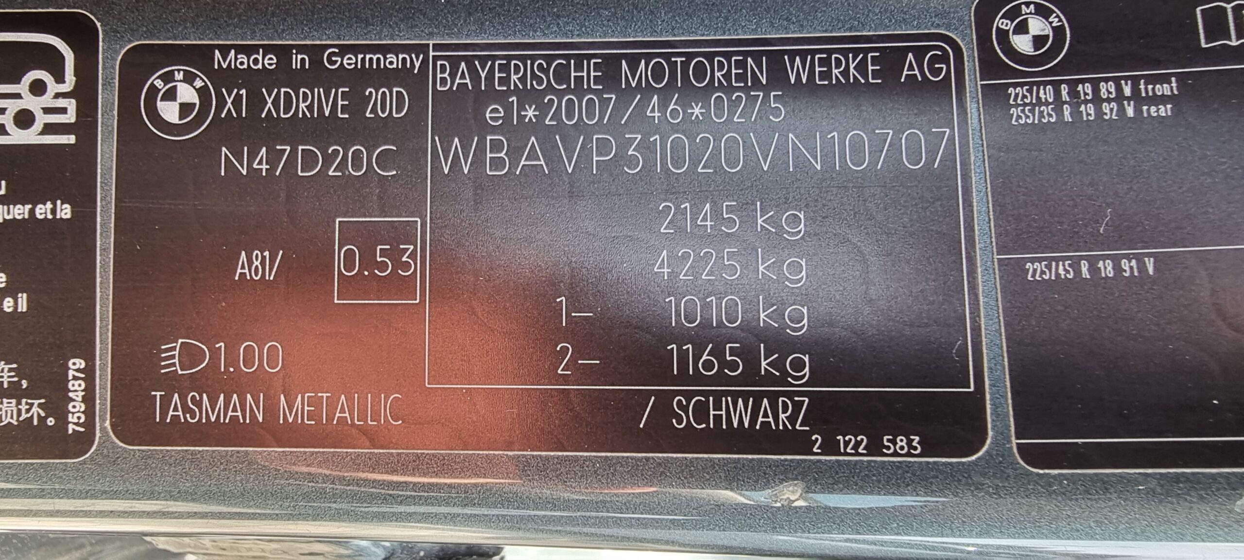 BMW X1 X-DRIVE, 2.0 DIESEL, AN 2010
