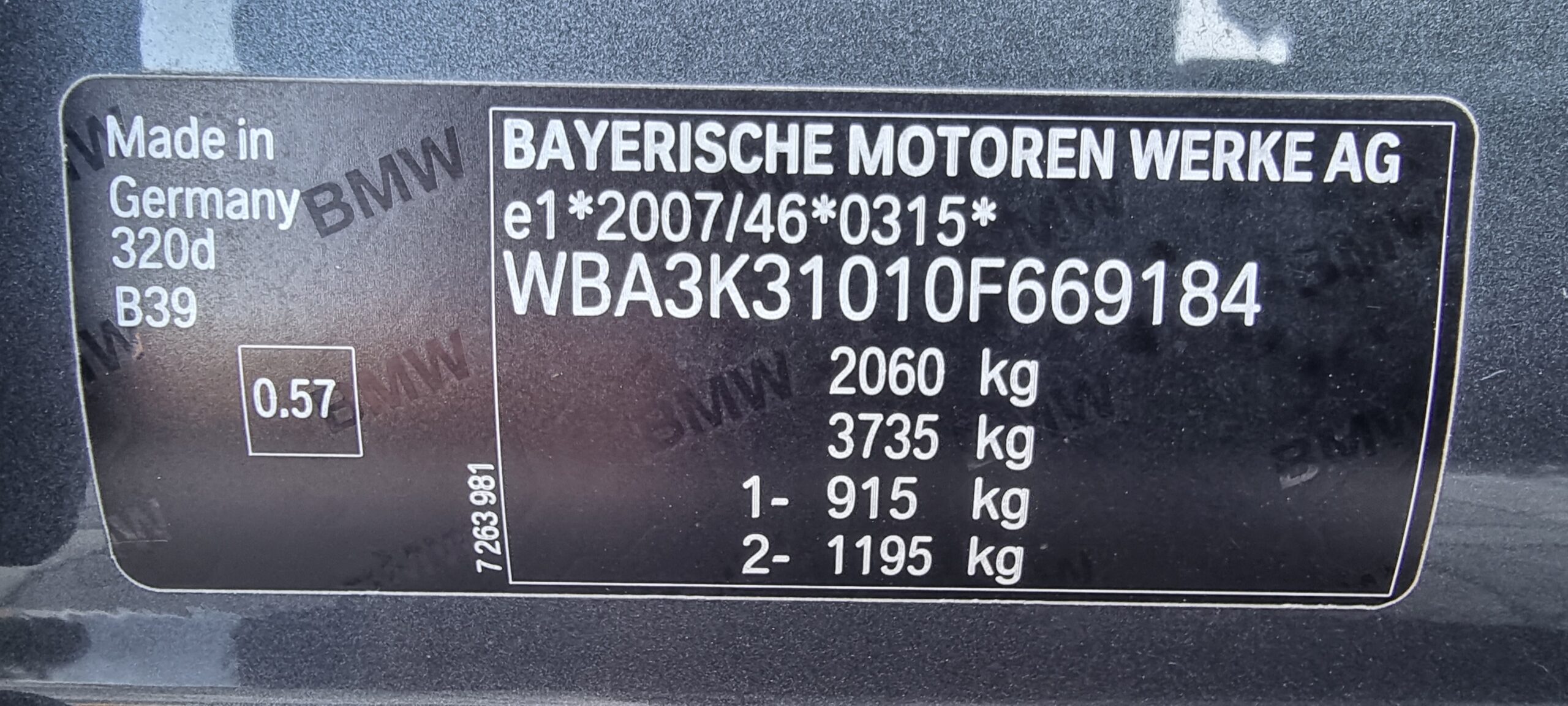 BMW SERIA 3 F 31 AUTOMAT, 2.0 DIESEL, 184 CP, EURO 5, AN 2013