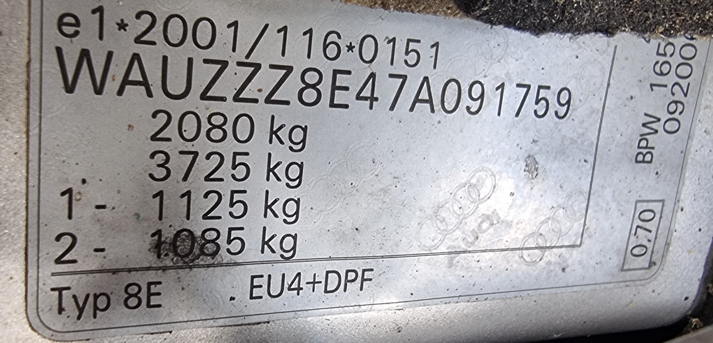 AUDI A4 AUTOMAT S-LINE, 2.0 TDI, 140 CP, AN 2007
