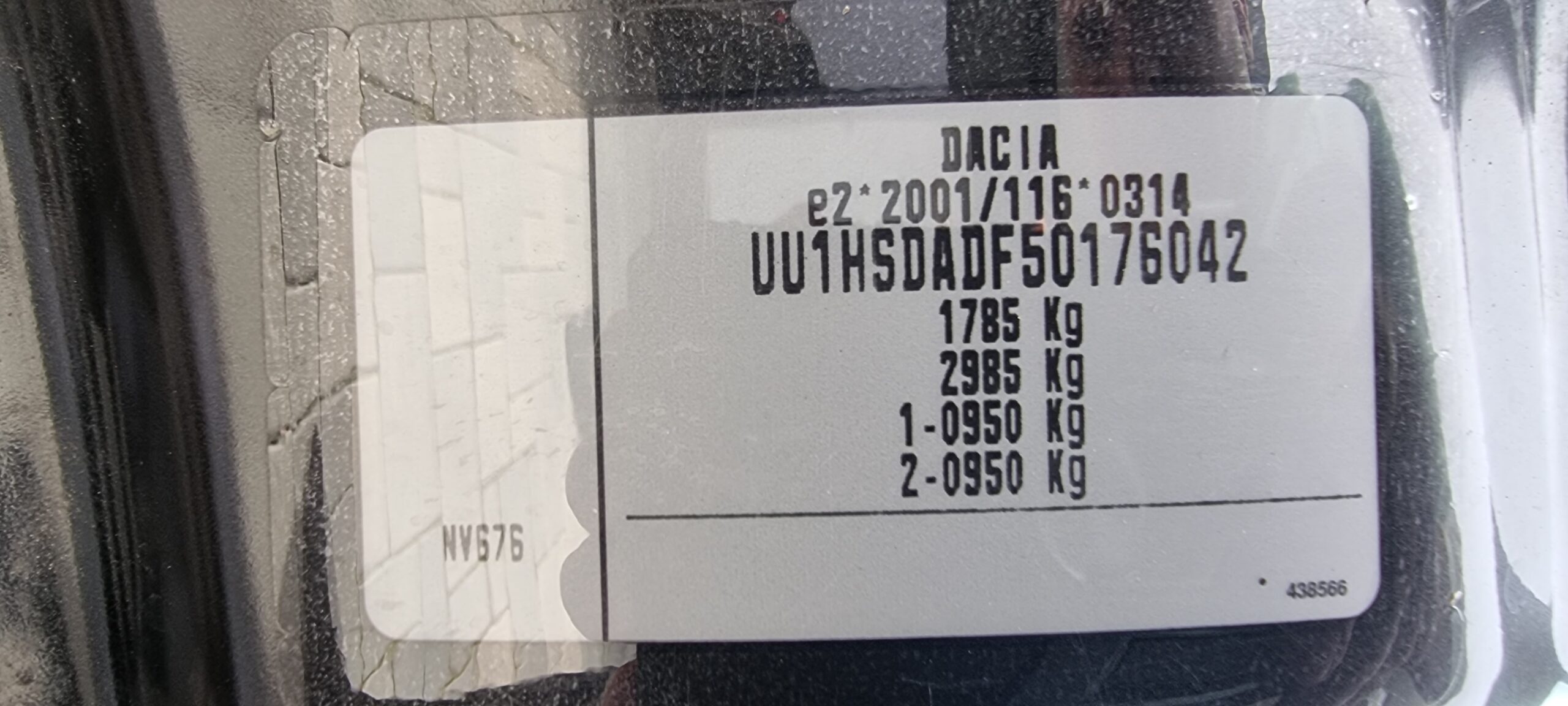 DACIA DUSTER, 1.5 DIESEL, 110 CP, EURO 5, AN 2014