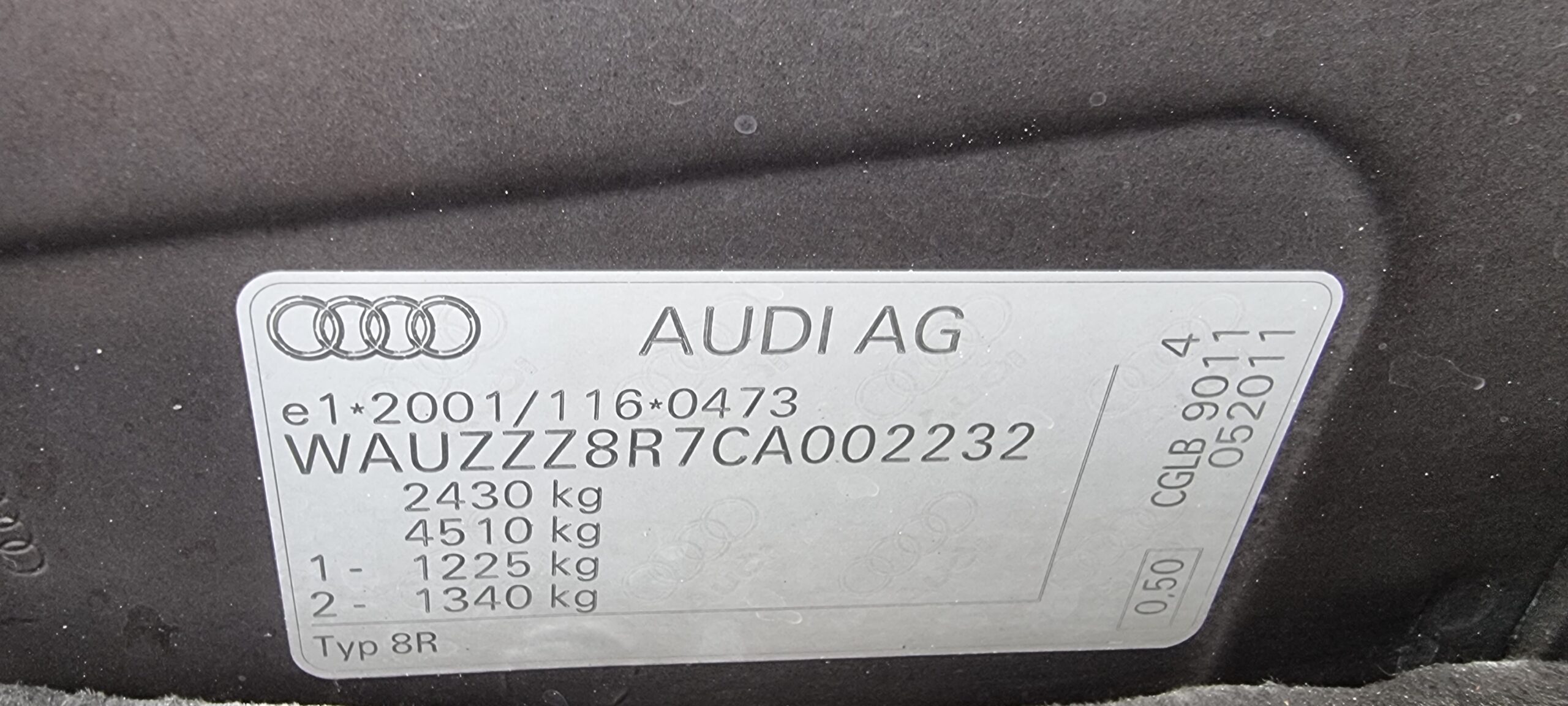 AUDI Q5 QUATTRO, 2.0 TDI, 170 CP, EURO 5, AN 2012