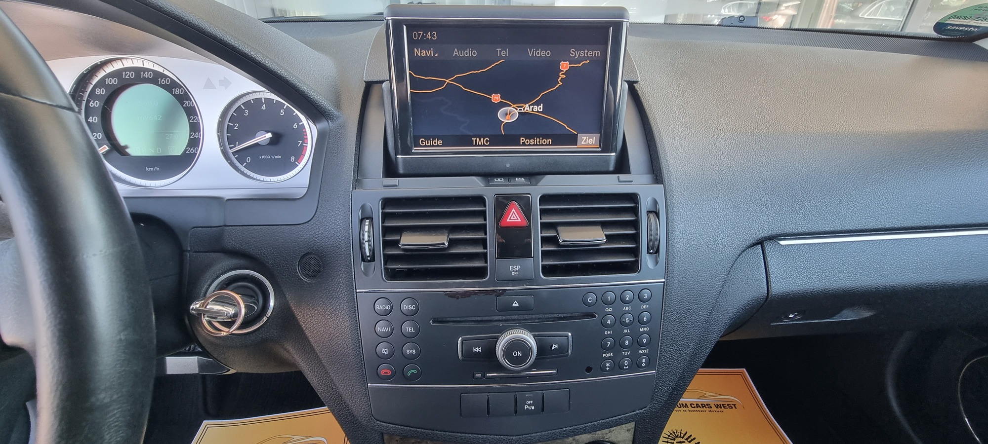 MERCEDES BENZ C200 KOMPRESSOR AVANTGARDE, 1,8 BENZINA, 184 CP, AN 2008