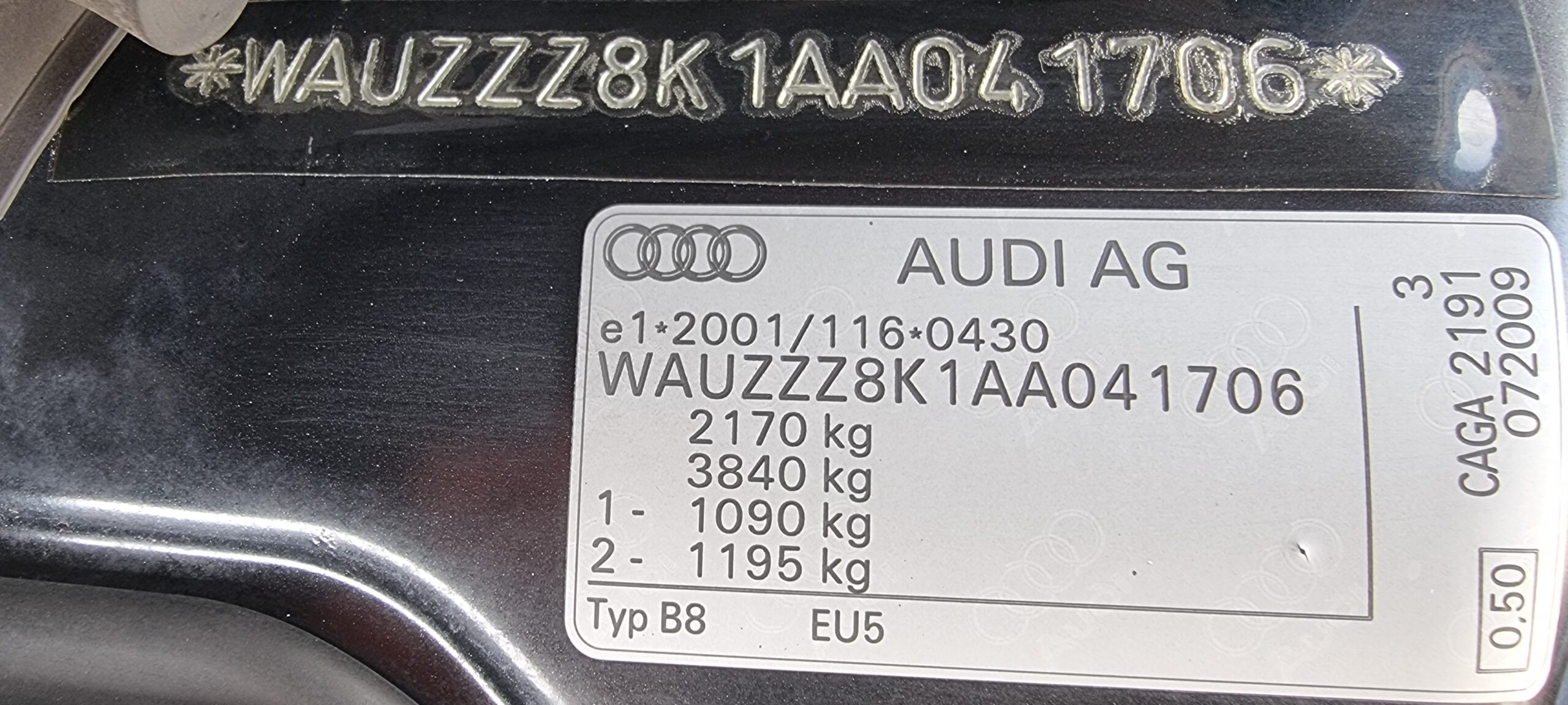 AUDI A4 2.0 TDI QUATTRO EURO 5