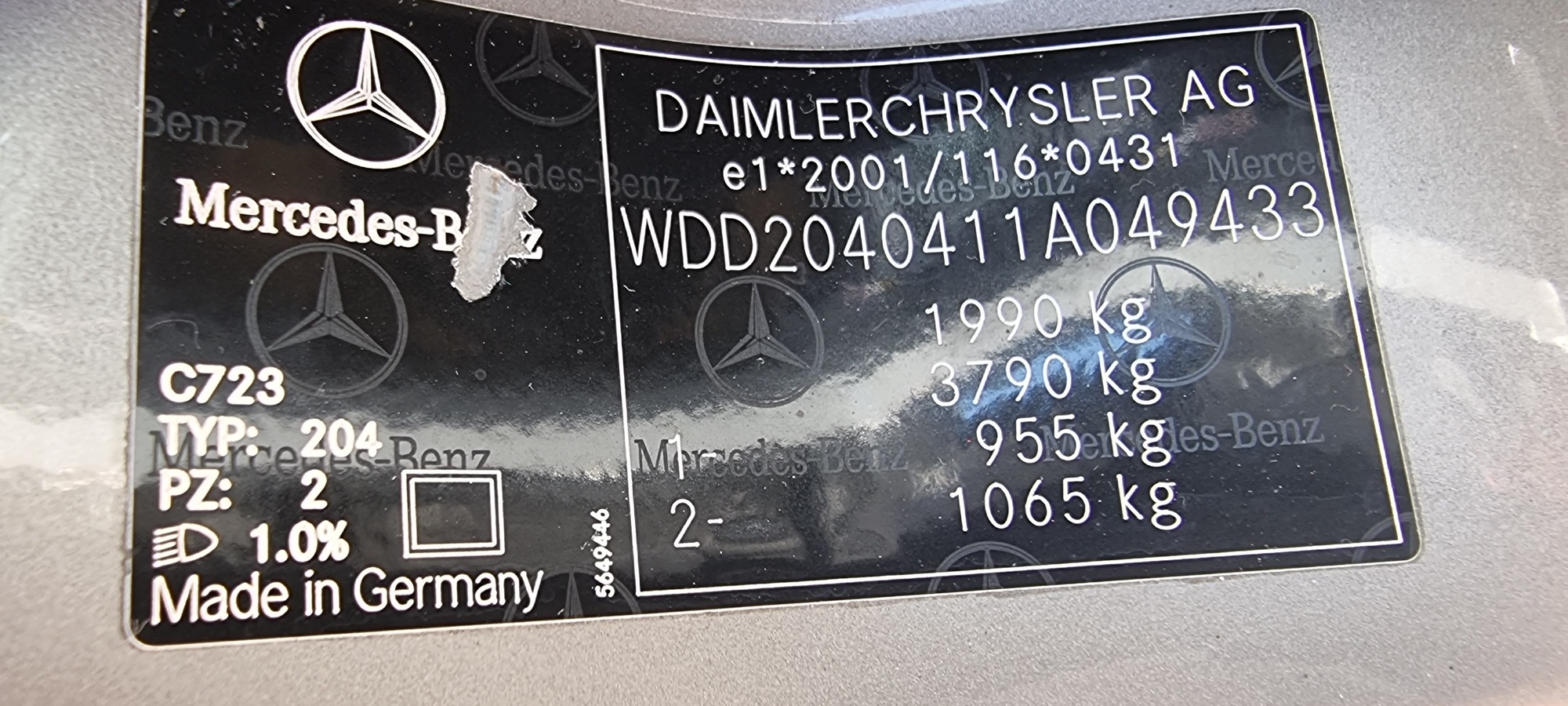 MERCEDES BENZ C200 KOMPRESSOR AVANTGARDE, 1,8 BENZINA, 184 CP, AN 2008