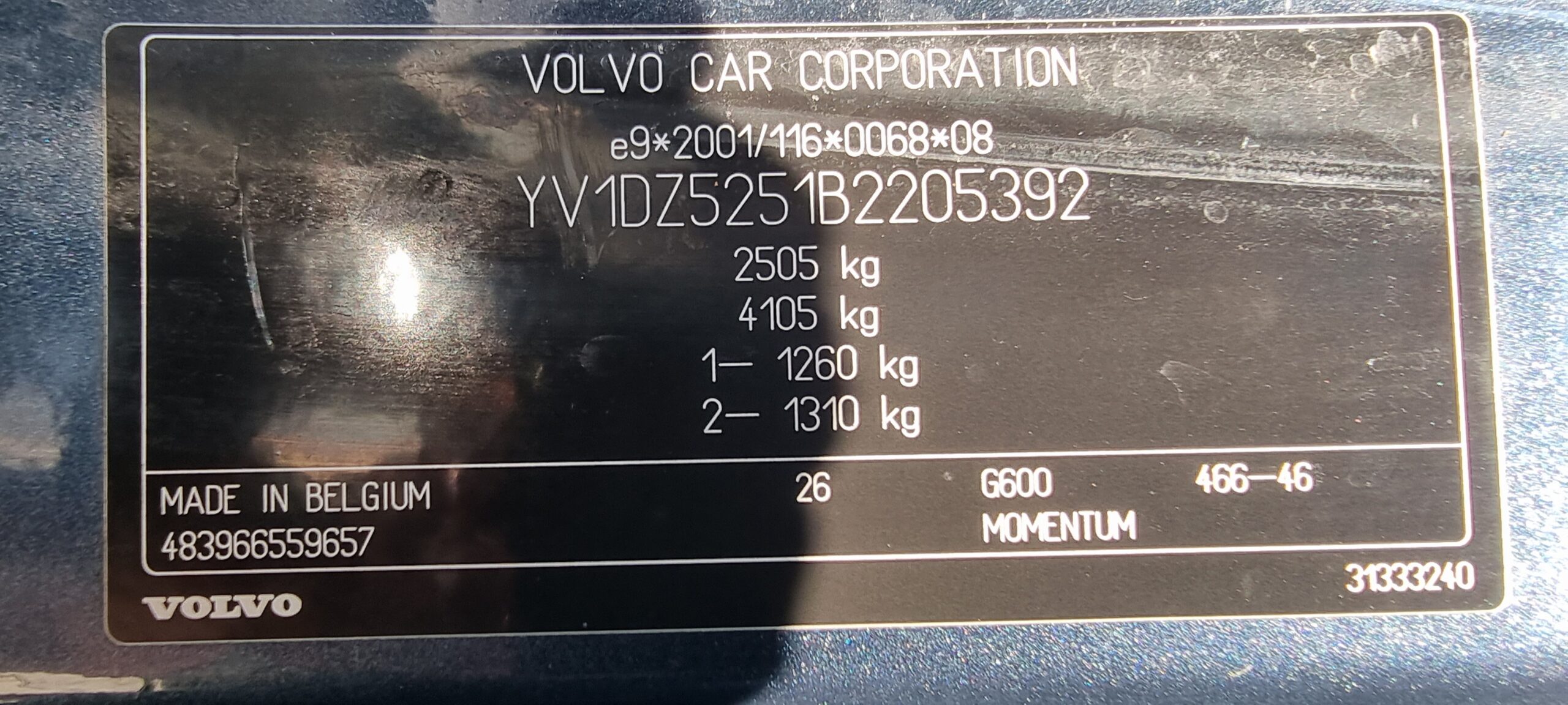 VOLVO XC 60 2.0 DIESEL  163 CP  EURO 5  AN 2011