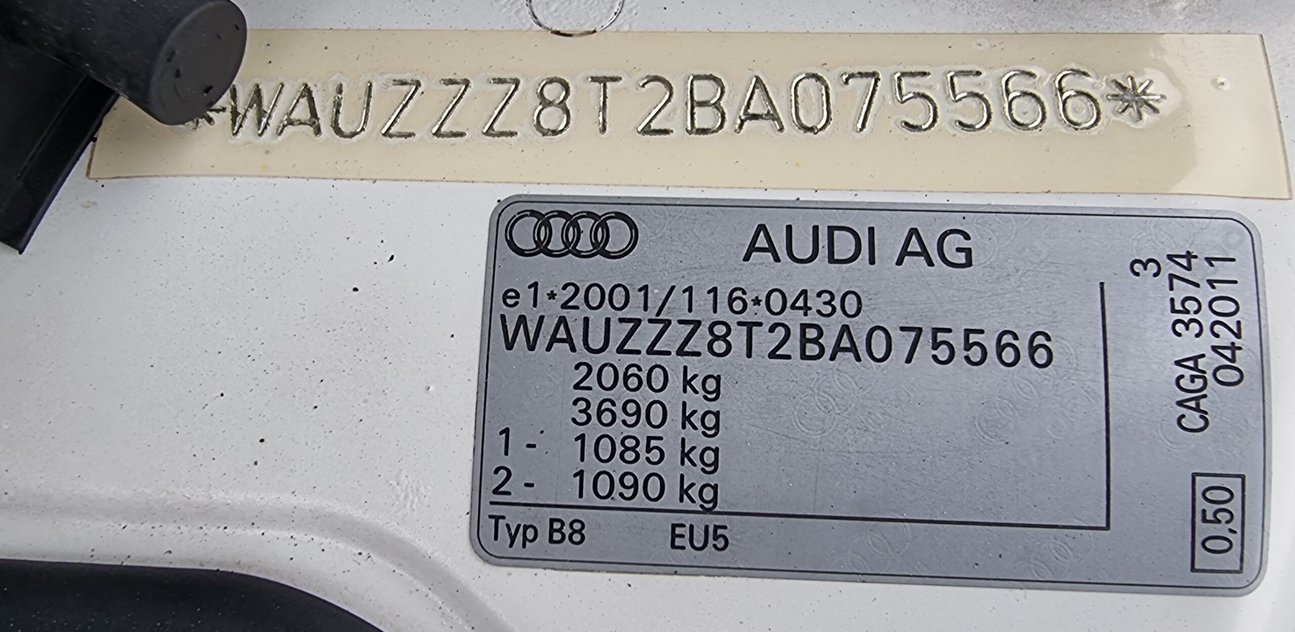 AUDI A5, 2.0 TDI, EURO 5, AN 2011