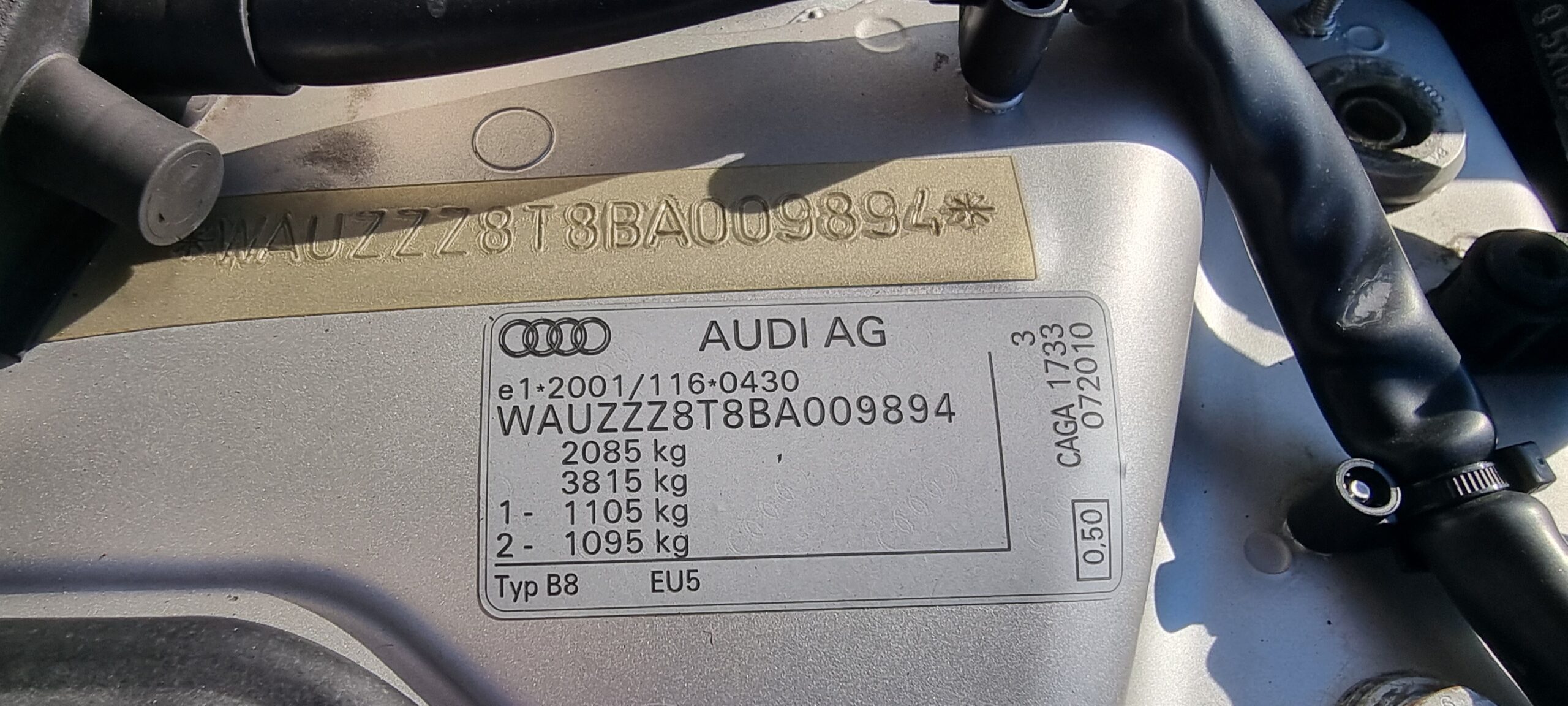 AUDI A5, 2.0 TDI, 143 CP, EURO 5, AN 2011