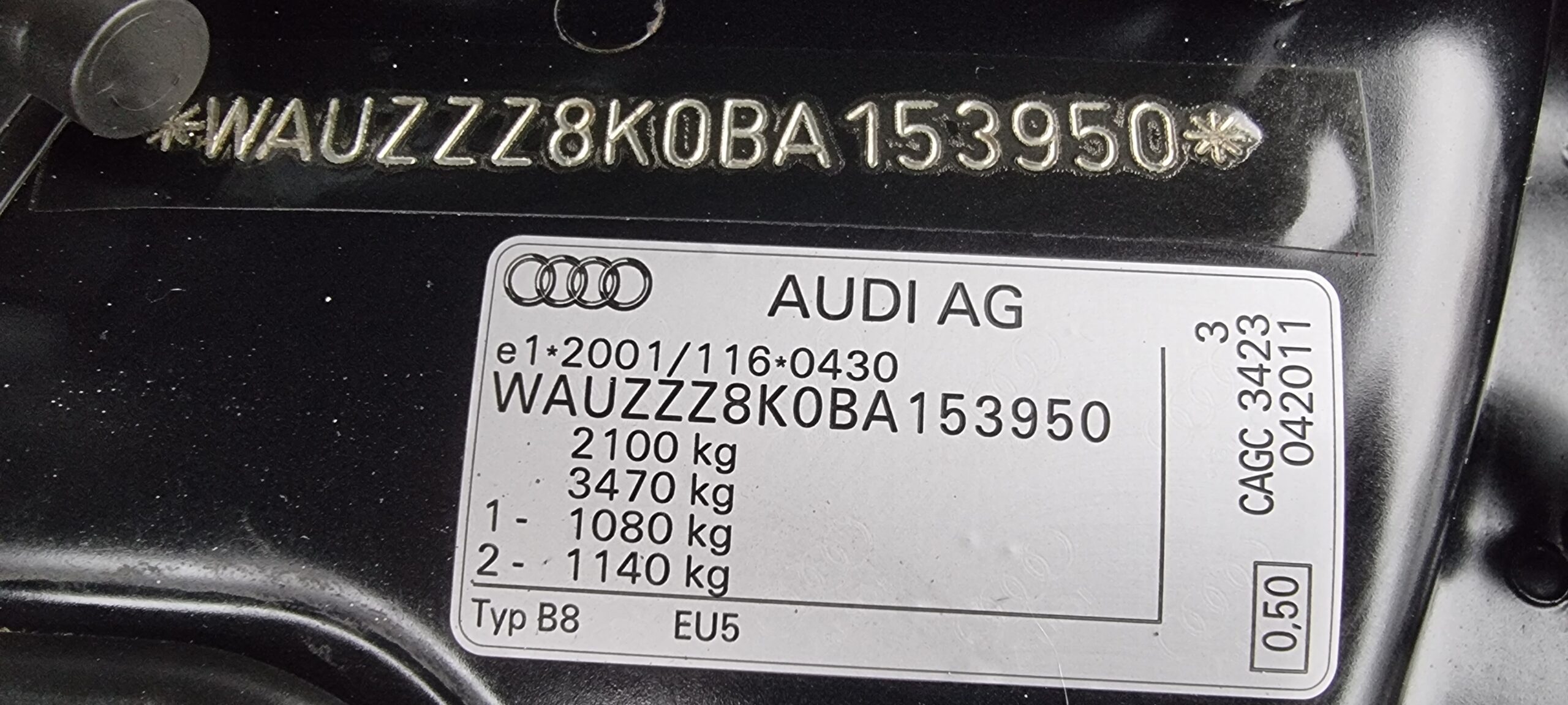 AUDI A4, 2.0 TDI, EURO 5, AN 2011  RATE-LIVRARE-GARANTIE