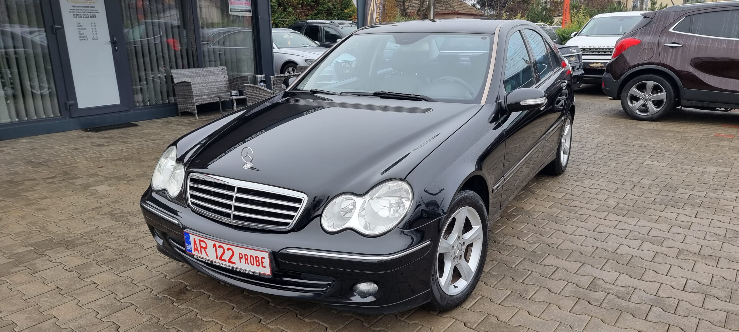 MERCEDES C180 KOMPRESSOR AVANGARDE, 1.8 BENZINA, 143 CP, AN 2006  (REVIZIE EFECTUATA: DISTRIBUTIE, ULEI+FILTRE) RATE-LIVRARE-GARANTIE