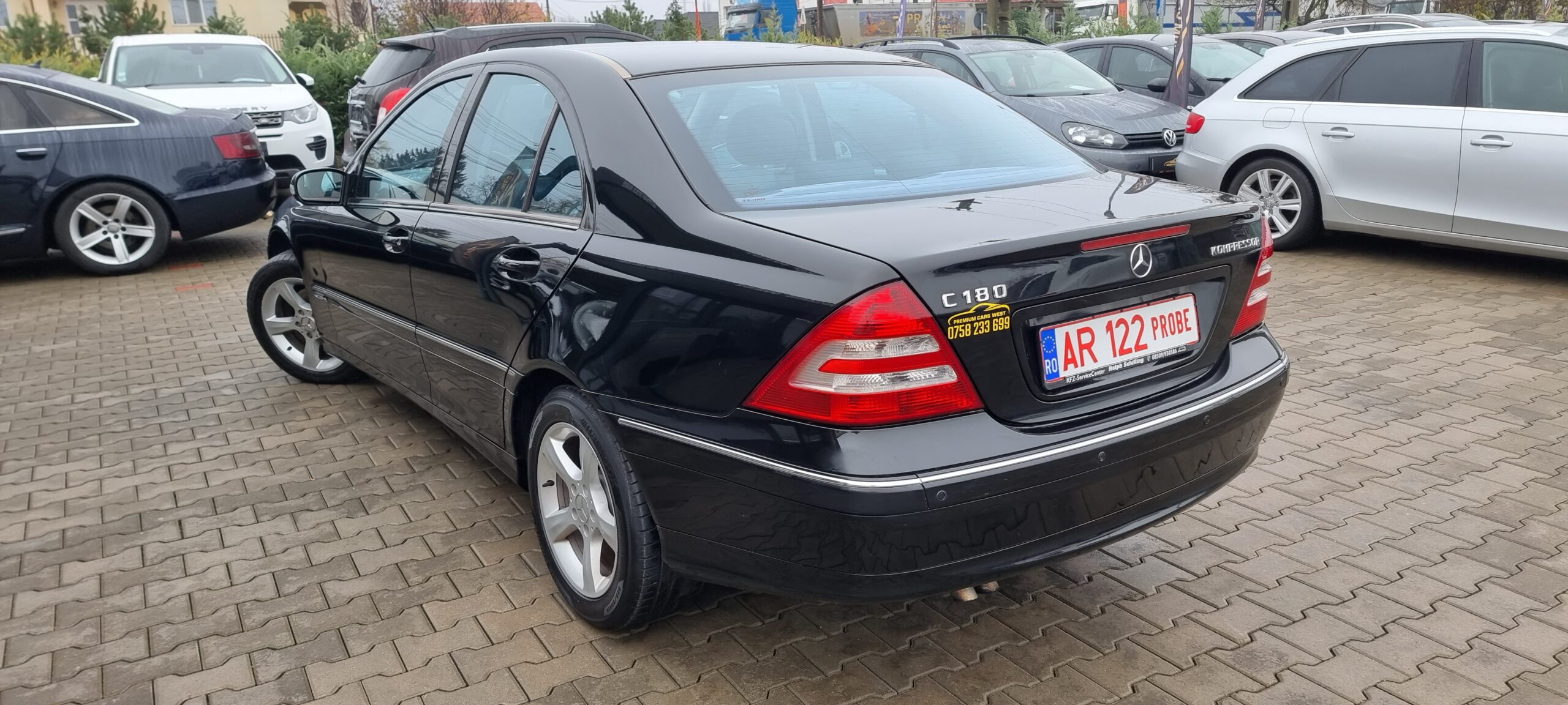 MERCEDES C180 KOMPRESSOR AVANGARDE, 1.8 BENZINA, 143 CP, AN 2006  (REVIZIE EFECTUATA: DISTRIBUTIE, ULEI+FILTRE) RATE-LIVRARE-GARANTIE