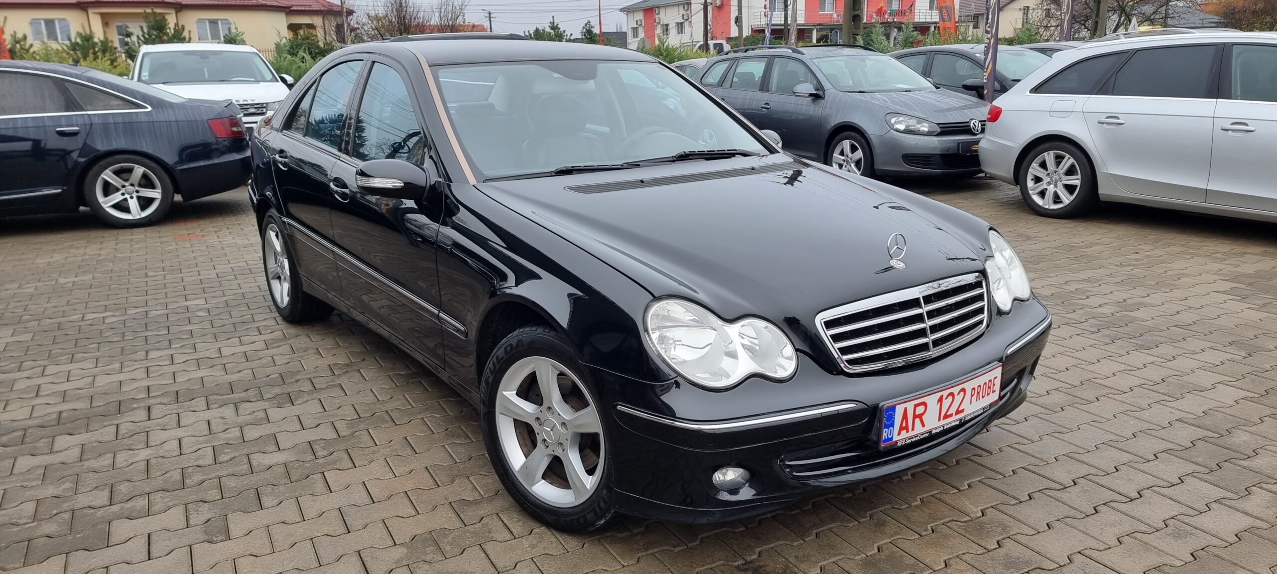 MERCEDES C180 KOMPRESSOR AVANGARDE, 1.8 BENZINA, 143 CP, AN 2006  (REVIZIE EFECTUATA: DISTRIBUTIE, ULEI+FILTRE) RATE-LIVRARE-GARANTIE