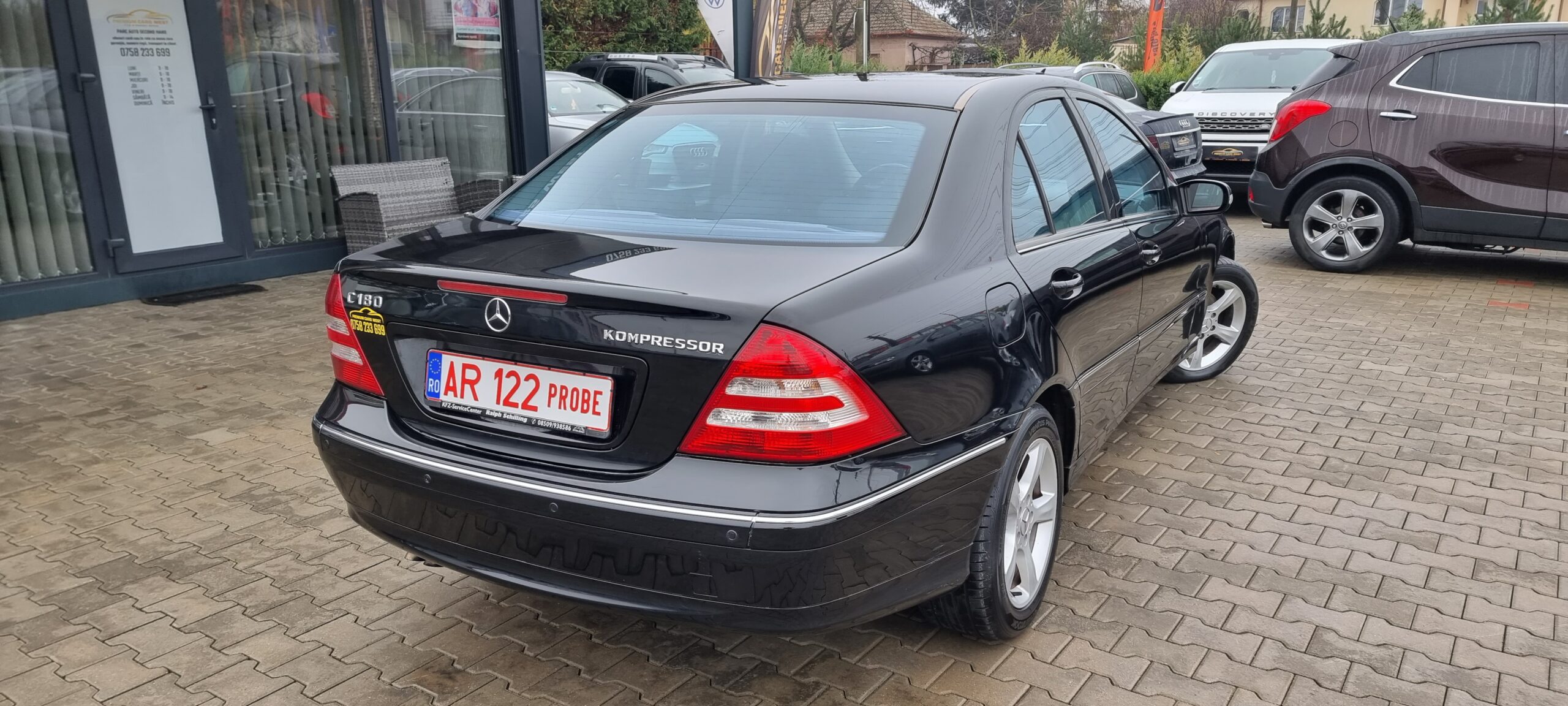 MERCEDES C180 KOMPRESSOR AVANGARDE, 1.8 BENZINA, 143 CP, AN 2006  (REVIZIE EFECTUATA: DISTRIBUTIE, ULEI+FILTRE) RATE-LIVRARE-GARANTIE