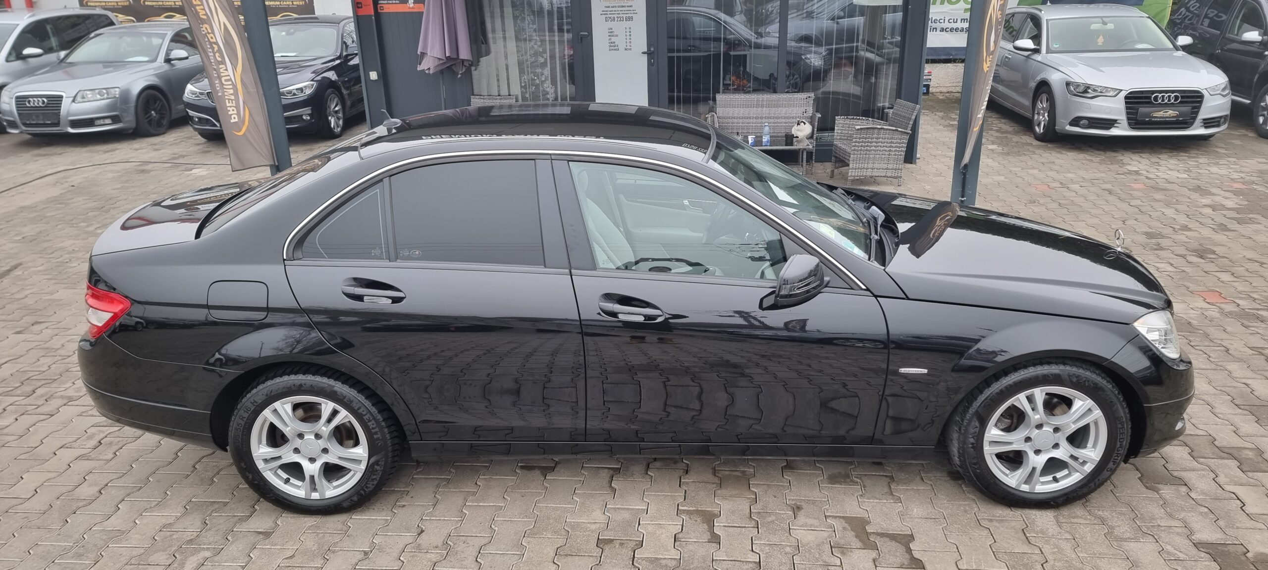 MERCEDES C180 KOMPRESSOR, 156 CP, AN 2008  RATE-LIVRARE-GARANTIE (REVIZII EFECTUATE: DISTRIBUTIE ULEI)