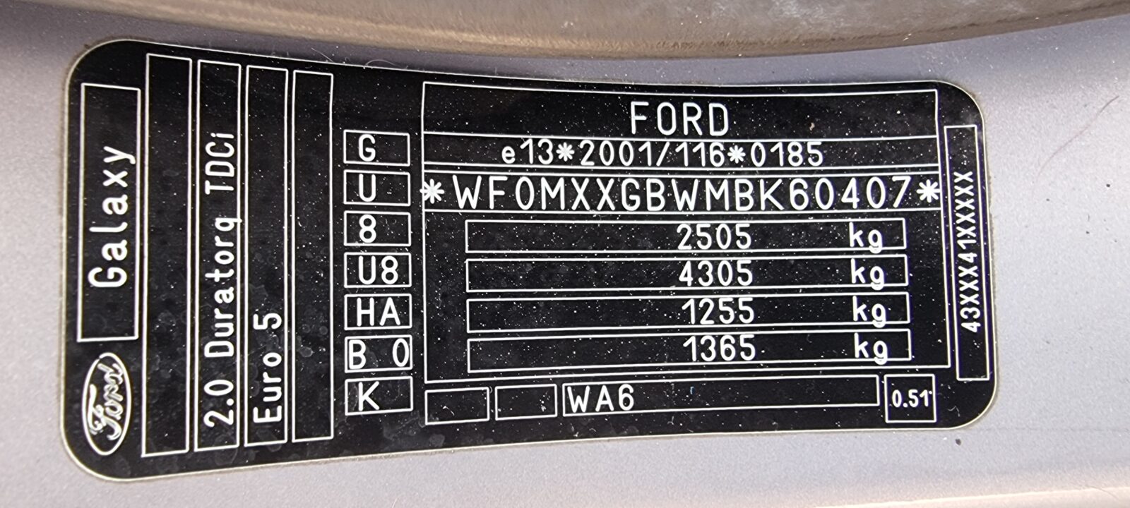 FORD GALAXY 7 LOCURI AUTOMAT 2.0 DIESEL, 140 CP, EURO 5, AN 2011