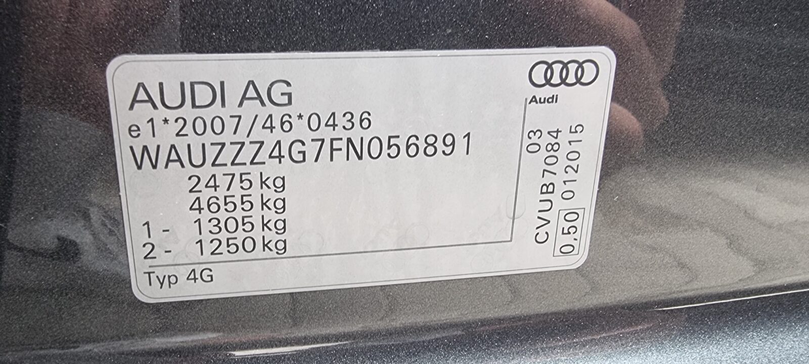 AUDI A6 QUATTRO, 3.0 TDI, 326 CP, EURO 6, AN 2015      RATE-LIVRARE-GARANTIE