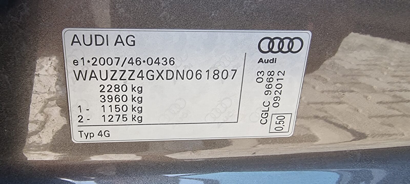 AUDI A6, 2.0 TDI, 177 CP, AN 2013, EURO 5        RATE-LIVRARE-GARANTIE