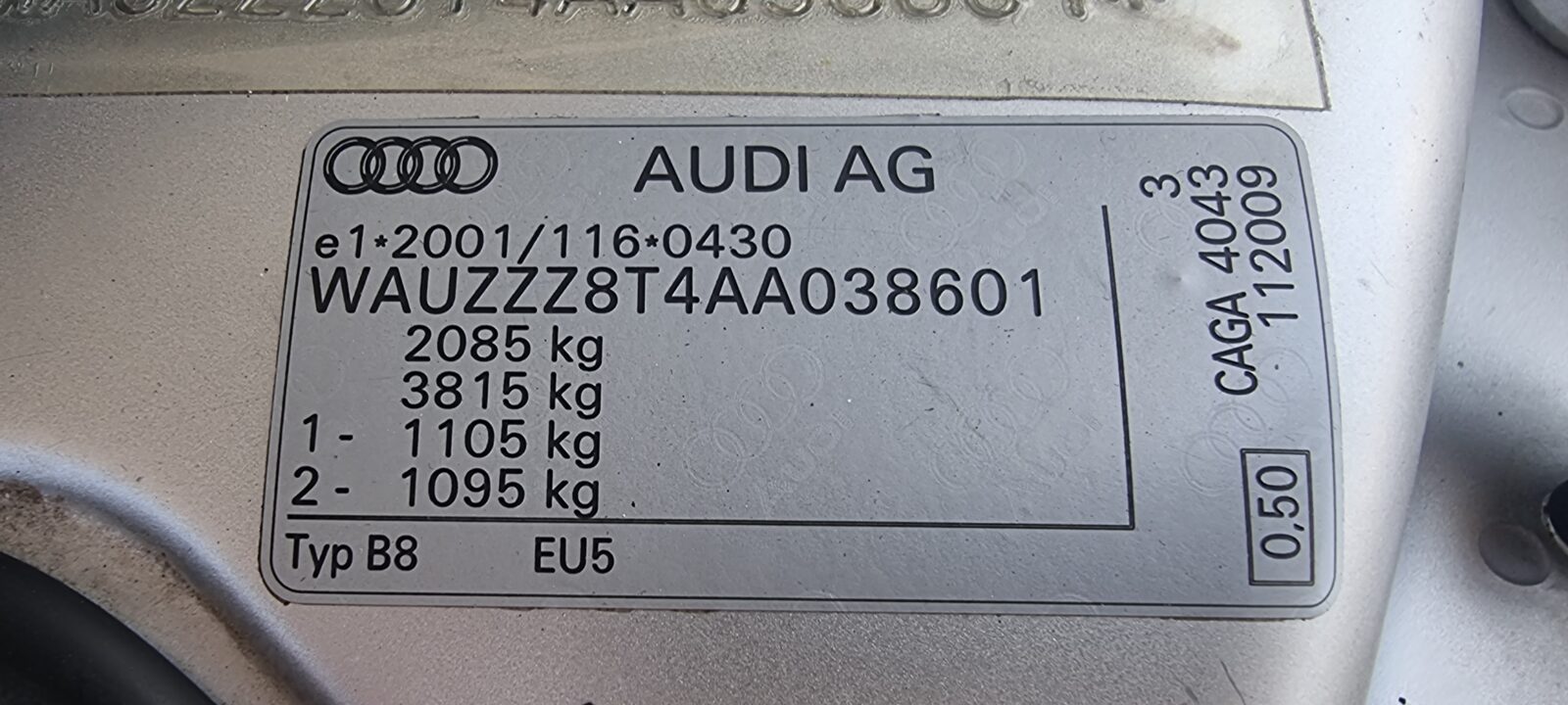 AUDI A5, 2.0 TDI, 143 CP, AN 2010, EURO 5    REVIZIE EFECTUATA ( DISTRIBUTIE )     RATE-LIVRARE-GARANTIE