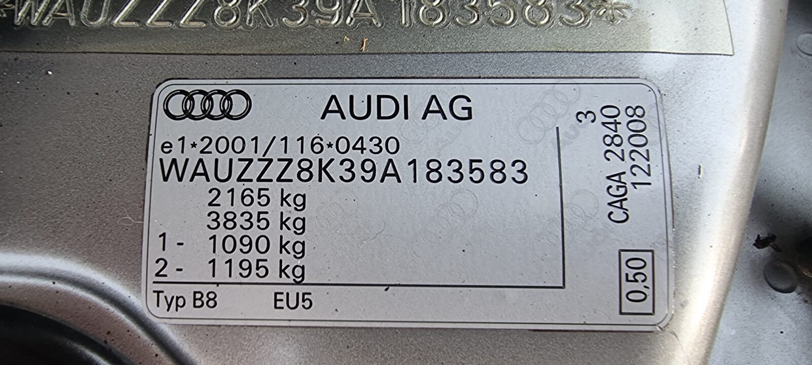 AUDI A4 QUATTRO, 2.0 TDI, 143 CP, AN 2009, EURO 5      RATE-LIVRARE-GARANTIE