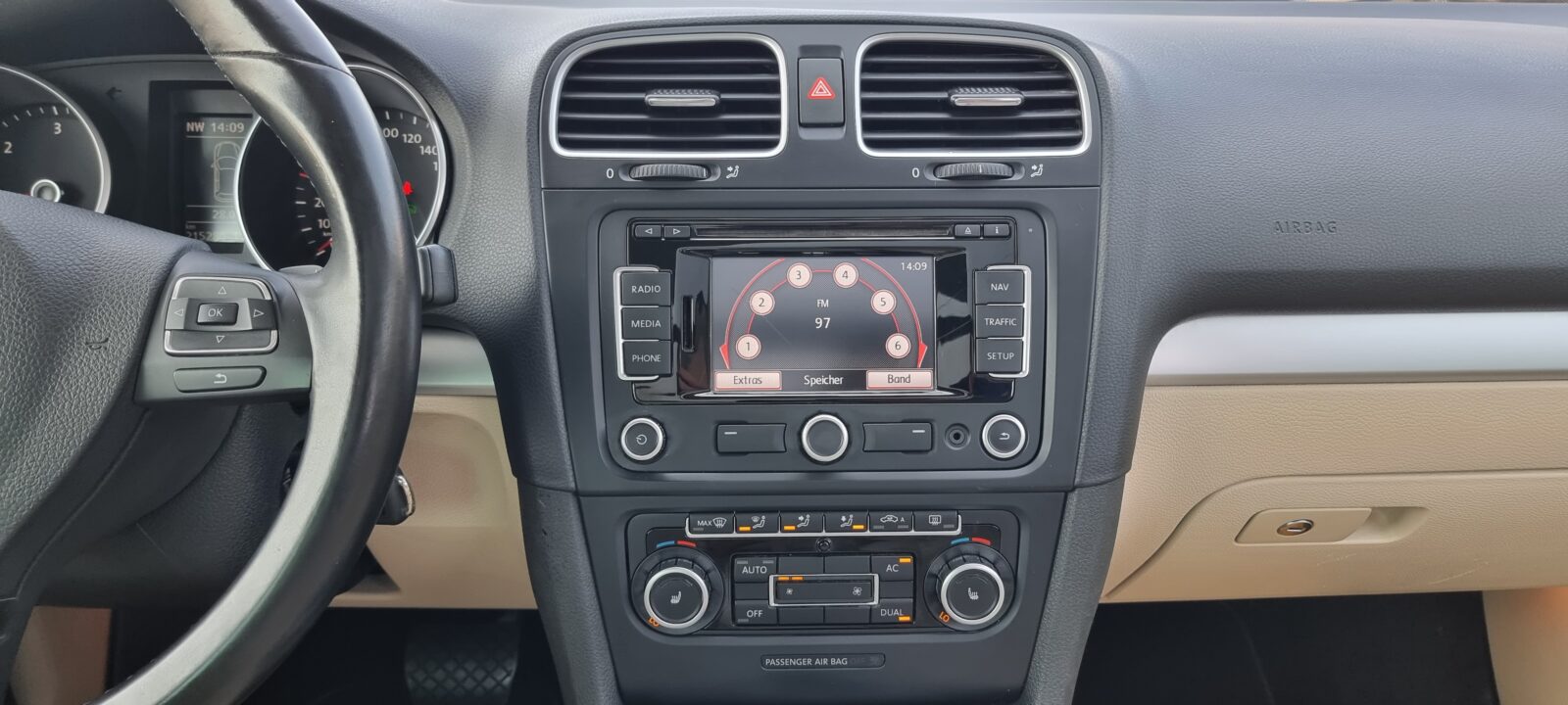 VW GOLF VI, AUTOMAT, PANORAMIC 2.0 TDI, 140 CP, AN 2010, EURO 5  RATE-LIVRARE-GARANTIE