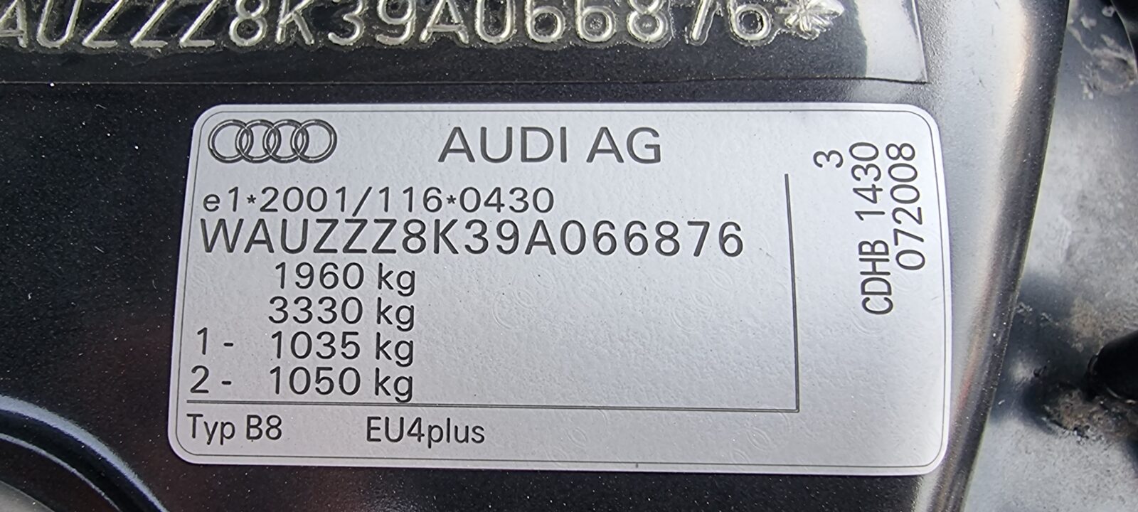 AUDI A4 , 1.8 TFSI, 160 CP, AN 2011     RATE-LIVRARE-GARANTIE