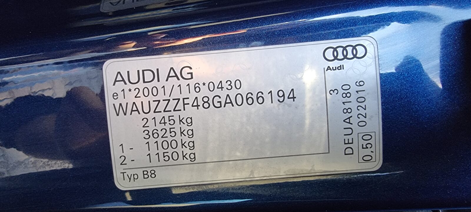 AUDI A4 ULTRA, 2.0 TDI, 150 CP, AN 2016, EURO 6     RATE-LIVRARE-GARANTIE