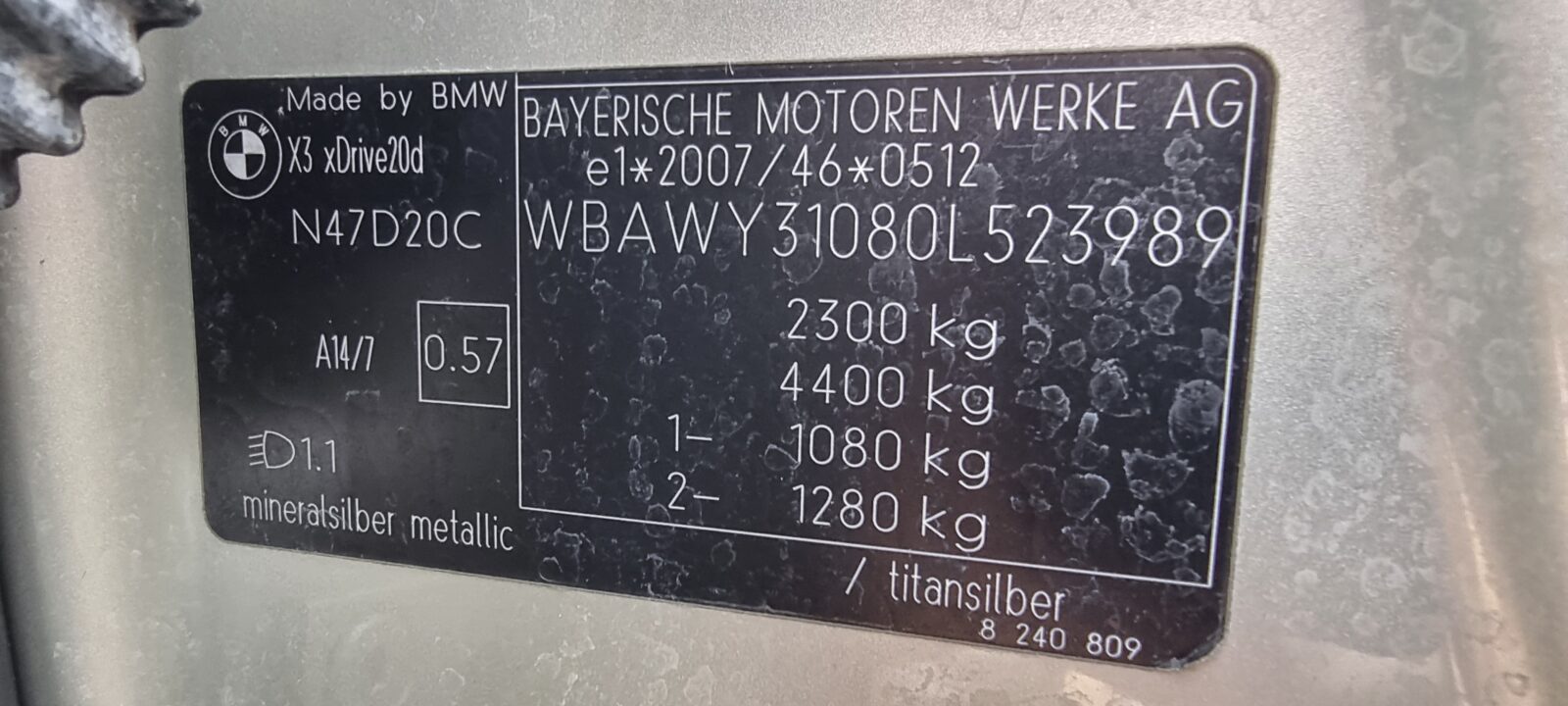 BMW X3 XDRIVE, 2.0 DIESEL, 184 CP, AN 2011, EURO 5     RATE-LIVRARE-GARANTIE