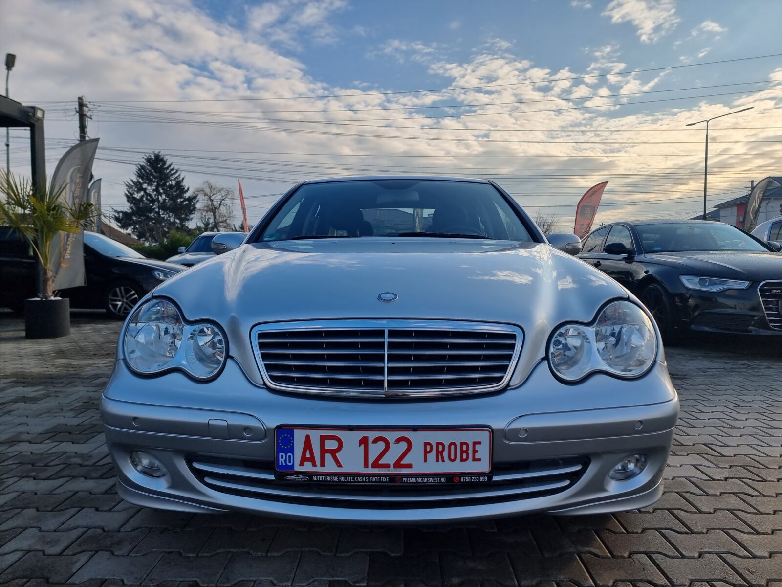 MERCEDES C180, 1.8 BENZINA, 143 CP, AN 2005      REVIZIE EFECTUATA ( DISTRIBUTIE + ULEI SI FILTRE )     RATE-LIVRARE-GARANTIE