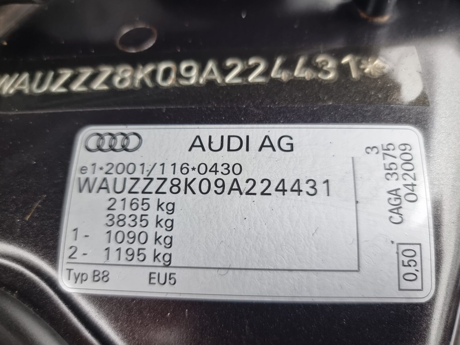 AUDI A4 QUATTRO, 2.0 TDI, 143 CP, AN 2009, EURO 5      RATE-LIVRARE-GARANTIE