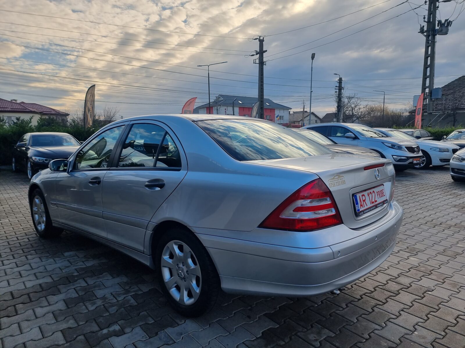 MERCEDES C180, 1.8 BENZINA, 143 CP, AN 2005      REVIZIE EFECTUATA ( DISTRIBUTIE + ULEI SI FILTRE )     RATE-LIVRARE-GARANTIE