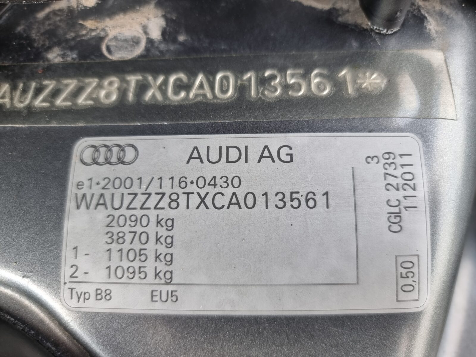 AUDI A5, 2.0 TDI, 177 CP, AN 2012, EURO 5      RATE-LIVRARE-GARANTIE