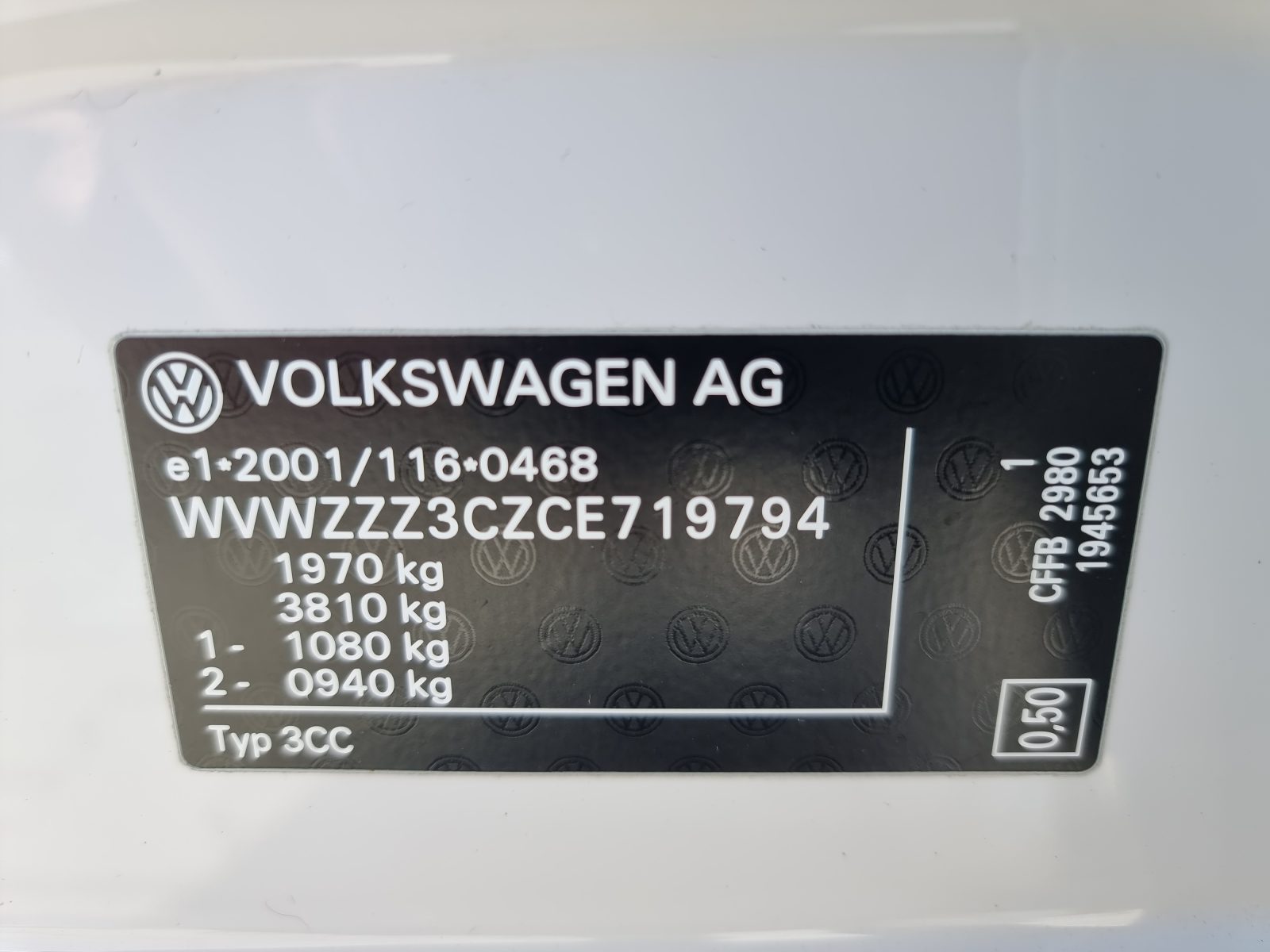 VW PASSAT CC, 2.0 TDI, 140 CP, AN 2012, EURO 5       RATE-LIVRARE-GARANTIE