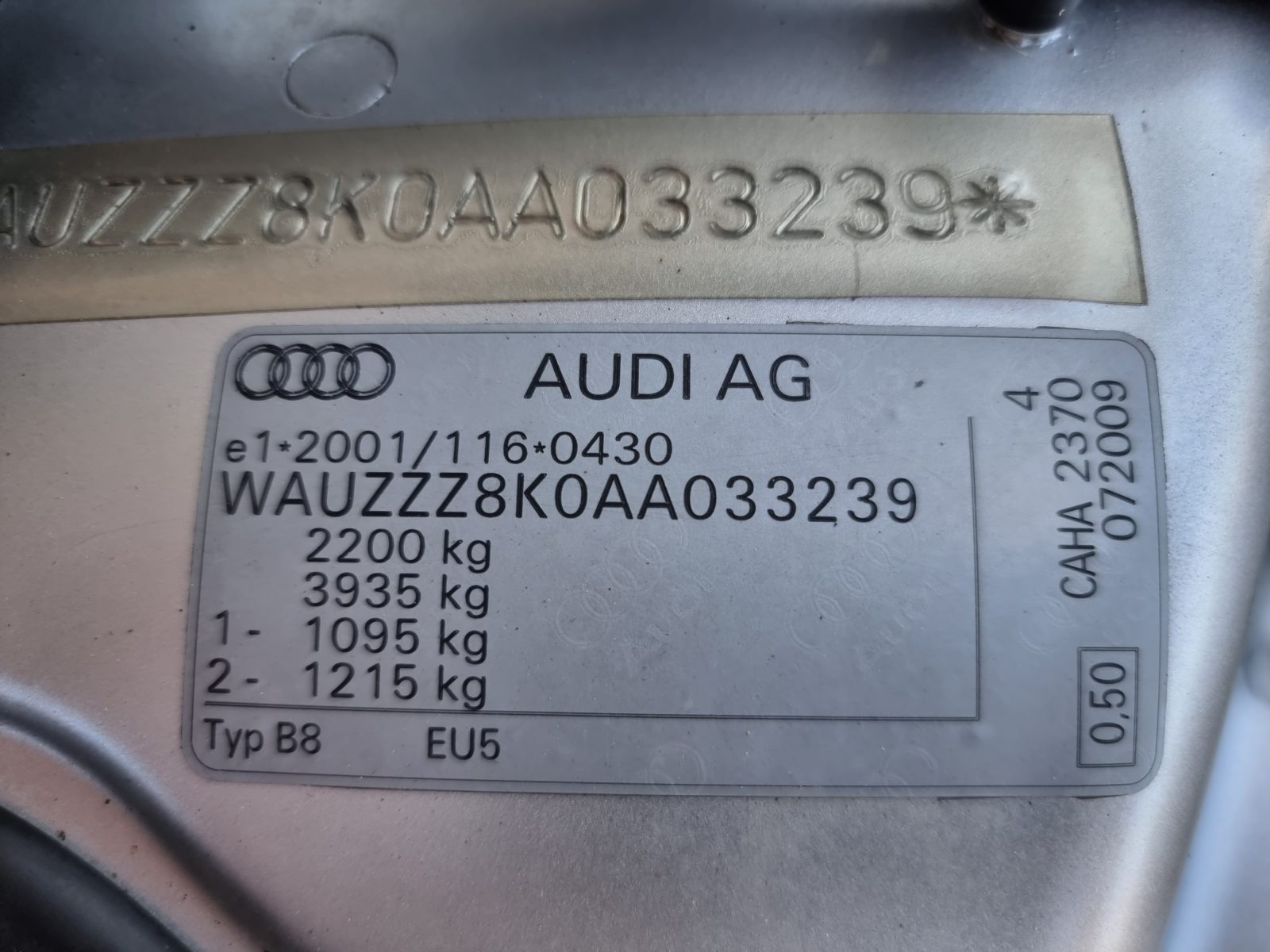 AUDI A4 ALLROAD, 2.0 TDI, 170 CP, AN 2010, EURO 5       RATE-LIVRARE-GARANTIE