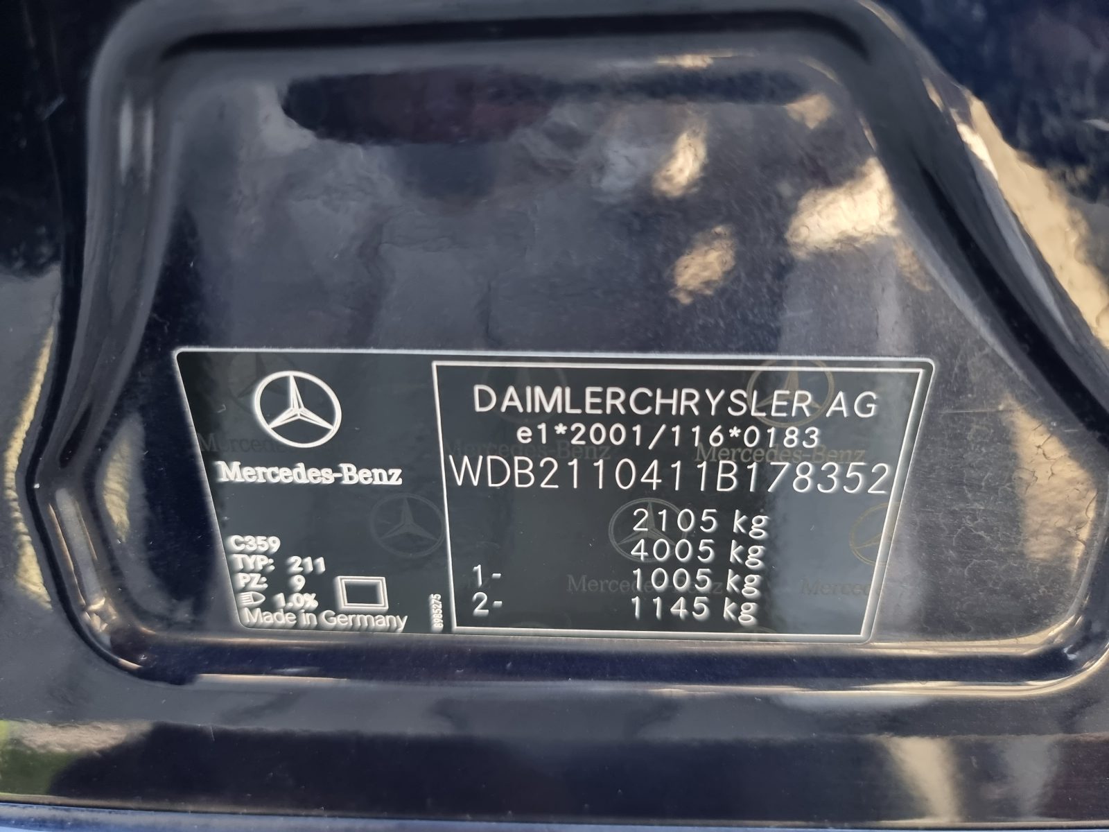 MERCEDES-BENZ E200 KOMPRESSOR, 1.8 BENZINA, 184 CP, AN 2007            RATE-LIVRARE-GARANTIE