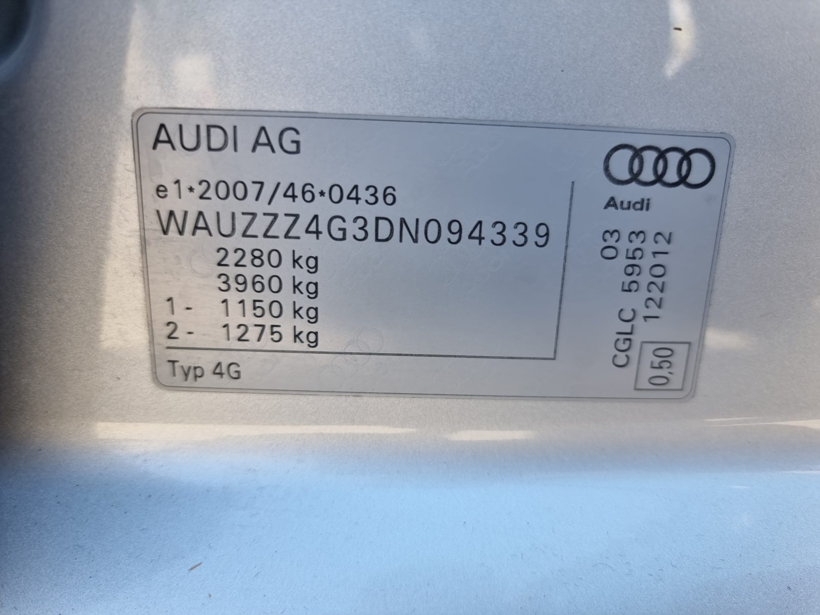 AUDI A6 , 2.0 TDI, 177 CP, AN 2013, EURO 5 RATE-LIVRARE-GARANTIE