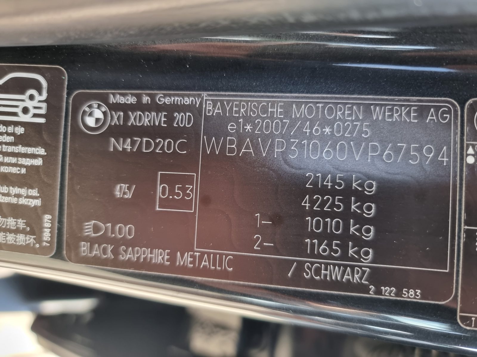 BMW X1 XDRIVE, 2.0 DIESEL, 177 CP, AN 12/2010, EURO 5        RATE-LIVRARE-GARANTIE